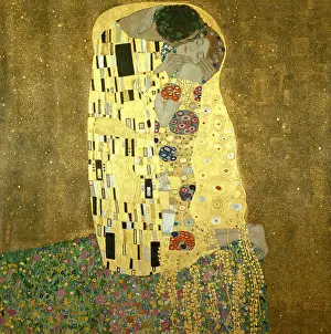 Kiss Prints: fine arts, Klimt, Gustav, (1862 - 1918)
