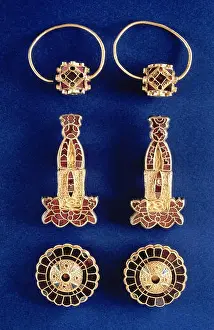 Clasp Prints: fine arts, Middle Ages, Frankish