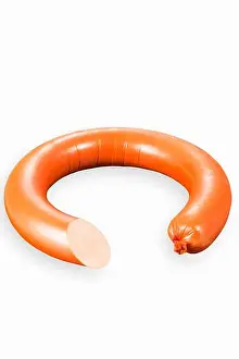 Silo Prints: A fine Mettwurst sausage (raw minced pork spread) in the shape of a ring