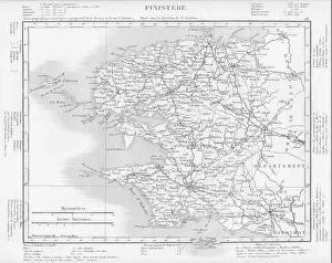 Main Prints: FINISTÈRE: Finistère département. Tardieu, 1830 antique map