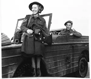 FIRST ATS ARRIVE IN NORMANDY - Original wartime caption: Arriving in France for the second time during the war S/Sgt