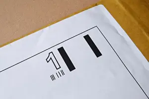 First Class pre paid business reply stamp on padded envelope
