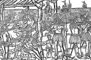 Published Prints: First published representation of people of the New World