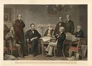 Facial Hair Prints: The First Reading of the Emancipation Proclamation before the Cabinet 1866