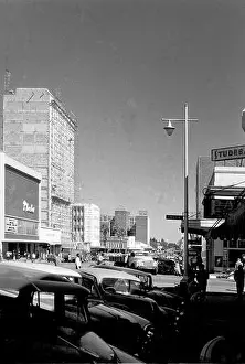 Zimbabwe Prints: First Street, Main Street or High Street in City Centre or Town Centre of Salisbury Rhodesia now Harare Zimbabwe