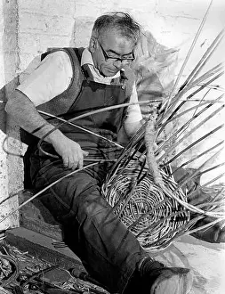 Commercial Fishing Prints: FISH BASKET MAKER- GRIMSBY 1960's