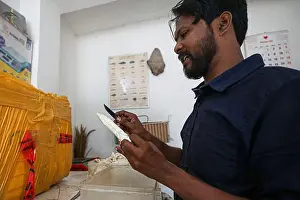 Bony Prints: Fish bladders are being prepared for sale