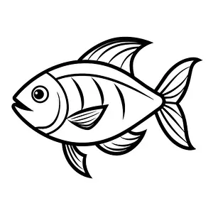 Tropical Fish Prints: FISH LINE ART DESIGN