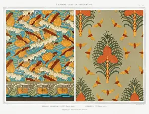 Public Domain Prints: Fish-Nautilus-Moth / Illustration from L'animal dans la decoration (1897) by Maurice Pillard Verneuil