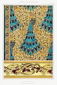 Public Domain Prints: Fish-Peackoc / Illustration from L'animal dans la decoration (1897) by Maurice Pillard Verneuil