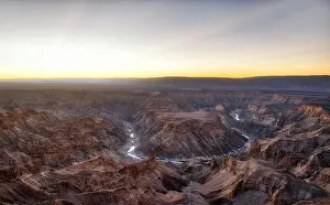 Namib Prints: Fish River Canyon in Southern Namibia taken in January 2018
