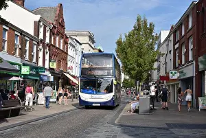 Main Street Prints: Fishergate in Preston City centre with bus