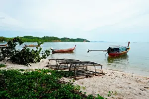 Residents Prints: fishing boats, ko sukon, trang, south thailand