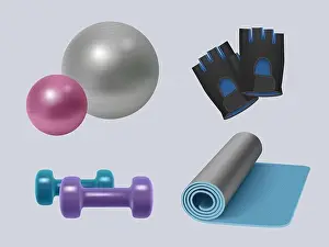 Gymnastic Prints: Fitness equipment