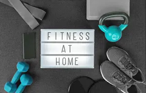 Dumbbell Prints: Fitness at home strength training program with dumbbells weights
