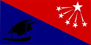 Papua New Guinea Prints: Flag of Central Province (Independent State of Papua New Guinea) Sentral Provins