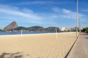 Wonderful Prints: flamengo beach in rio de janeiro with the sugarloaf in the background in Brazil