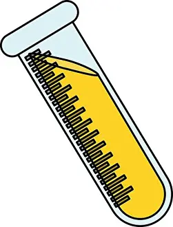 Tubes Prints: Flask for chemistry lab icon vector illustration graphic design