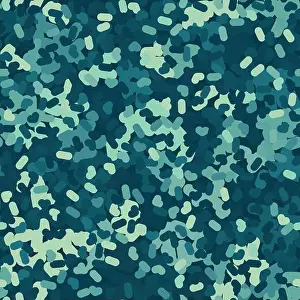 Camo Prints: Flecktarn camouflage seamless pattern background. Vector illustration