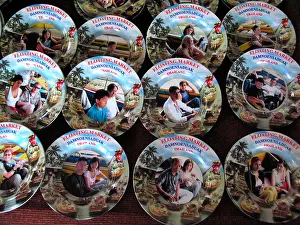 Tacky Prints: Floating Market tourist attraction Damnoen Saduak near Bangkok Thailand