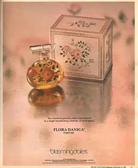 Magazine Advert Prints: Flora Danica Perfume Blooomingdales magazine advertisement 1981