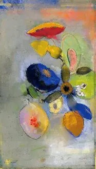 Flower Painting Prints: Flowers by Odilon Redon