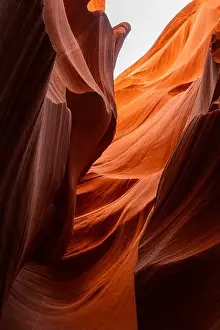 Marvelous Prints: Flowing rock formation. Natural Beauty of the Lower Antelope Canyon in Page, Arizona