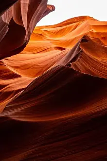Marvelous Prints: Flowing rock formation. Natural Beauty of the Lower Antelope Canyon in Page, Arizona