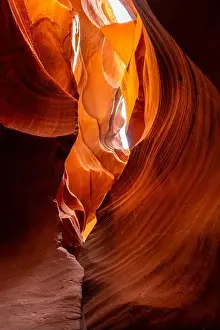 Marvelous Prints: Flowing rock formation. Natural Beauty of the Lower Antelope Canyon in Page, Arizona