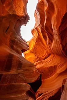 Marvelous Prints: Flowing rock formation. Natural Beauty of the Lower Antelope Canyon in Page, Arizona