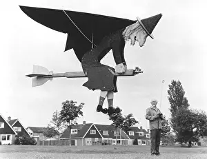 Comical Prints: Flying Witch, England, Great Britain