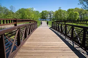 Public Park Prints: Footbridge in Clifton E French Regional Park in Plymouth Minnesota