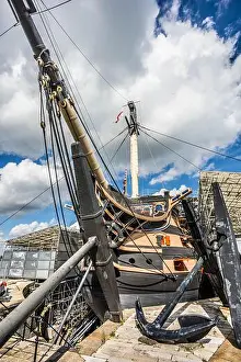 Anchor Prints: forcastle and bow of museum ship HMS Victory