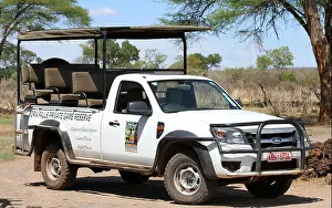 Zimbabwe Prints: Ford Ranger safari pickup truck, Victoria Falls Private Game Reserve, Zimbabwe