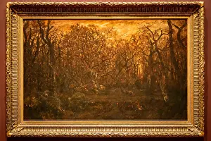 The Met Prints: The Forest in Winter at Sunset
