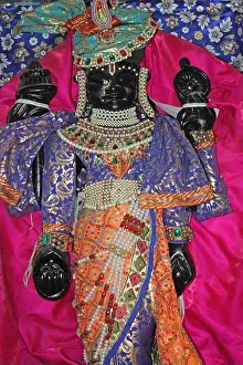 Gujarat Prints: A form of Krishna - Lord Dwarkadheesh ('King of Dwarka') worshipped in Dwarkadhish temple (a)