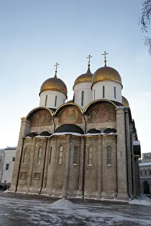 Times Prints: Form of Uspenski cathedral in the Moscow Kremlin