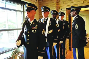 Veterans Prints: Fort Lee Color Guard is a ceremonial unit that renders military honors at official events in Virginia