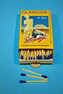 Matches Prints: fósforo, cerilla, cerillo, mixto o misto matches in match box