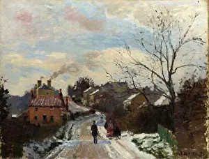 Impressionism Prints: Fox Hill at Upper Norwood by the french Impressionist/Post-Impressionist painter Camille Pisarro