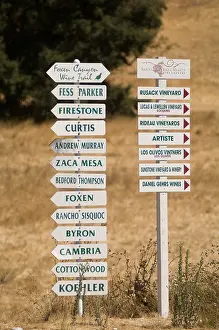 Wineries Prints: Foxen Canyon Wine Trail Santa Barbara County California