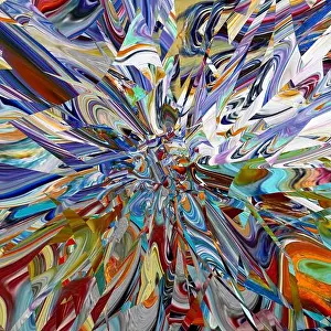 Aztec Prints: Fractal surreal art. Psychedelic fantasy artwork