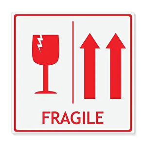 Warranty Prints: Fragile Sign Vector