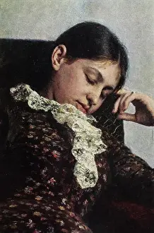 Vera Prints: Fragment Of Painting 'rest.' Portrait Of Vera Shevtsova