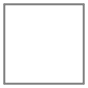 Framework Prints: Frame of two black lines on a white background. Illustration for design