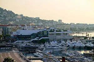 French Riviera Prints: France, Alpes Maritimes, Cannes, Port and Palais des Festivals