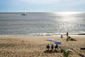 Charente Maritime Prints: France, Charente-Maritime, Royan region, Saint Palais sur Mer, the Platin beach