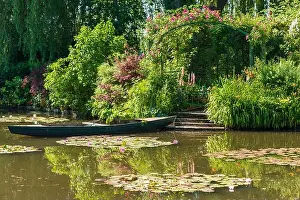Monet Prints: France, Eure, Giverny, Claude Monet Foundation, the water garden