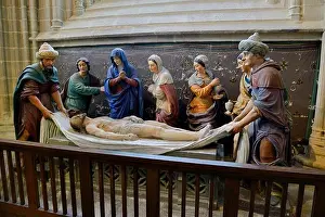 West France Prints: France Finistere Quimper St Corentin Cathedral Entombment