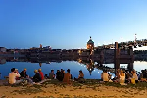 Large Group People Prints: France, Haute Garonne, Toulouse